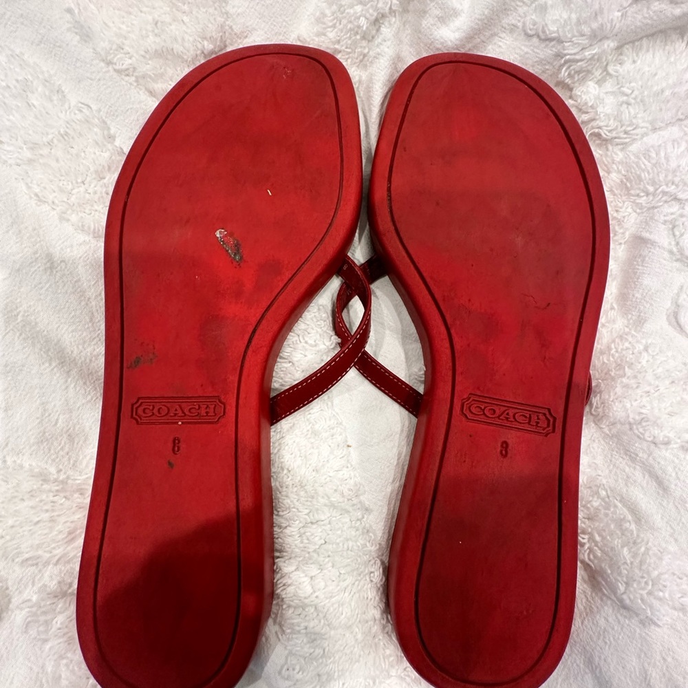 Coach Daisy leather Sandals - Picture 9 of 13